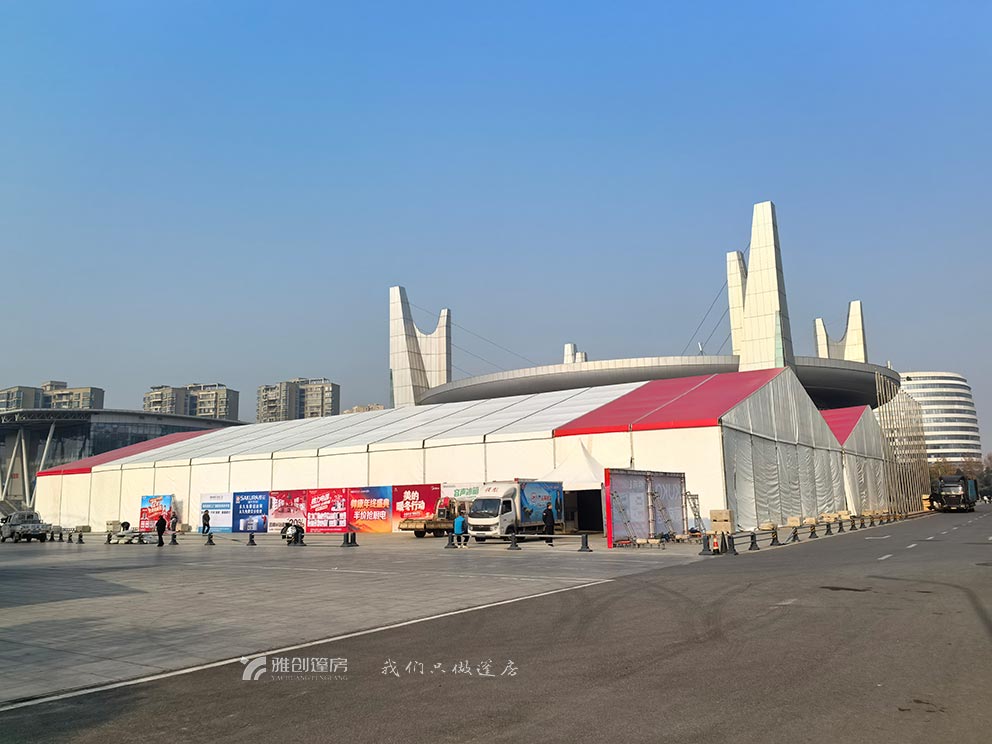 南阳篷房租赁搭建四季家博会篷房