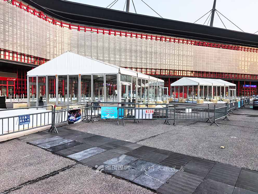 许昌篷房出租助力冰之梦玻璃篷房搭建
